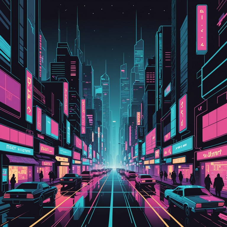 In a world of towering skyscrapers and neon lights, the soundtrack delves deep into the heart of a futuristic city where technology pulses at the core of human existence. Electronic beats and synthetic melodies create a feeling of moving through a crowded, luminous metropolis at night, reflecting the complex dynamics of cyberpunk life