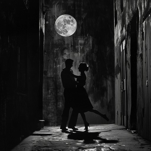 Dive into a shadowed alley where sultry tango rhythms blend with the suspenseful undertones of a mystery unfolding under the moonlight. Intricate bass lines intertwine with haunting melodies, creating an atmosphere that's both thrilling and undeniably seductive.