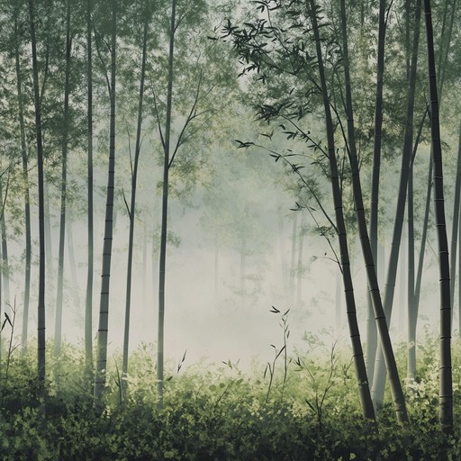 An instrumental piece featuring the gentle sounds of the guqin, creating a serene atmosphere that transports the listener to peaceful bamboo forests, ideal for relaxation and meditation.