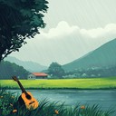 warm melodies with gentle rainfall, creating dreamy tranquility