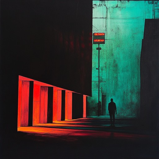 Moody instrumental capturing quiet tension of city streets at night.