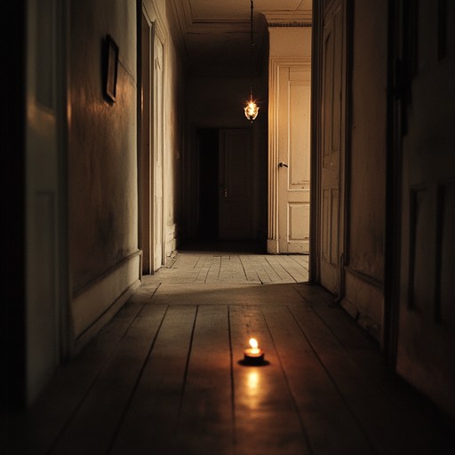 In a darkened corridor where shadows dance, the music sends shivers down the spine with each suspenseful bow stroke of the cello, building an atmosphere thick with anticipation and the unknown. The piece uses minimalistic motifs to create a sense of isolating suspense that slowly envelops the listener.