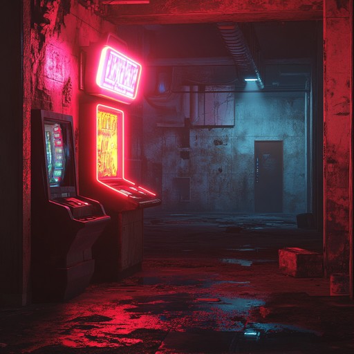 Dive into dark, neon lit cityscapes where chilling synth melodies dance with robotic undertones. This instrumental evokes the eerie sense of walking through an abandoned arcade or a haunted neon street, bringing 80s horror aesthetics to life.