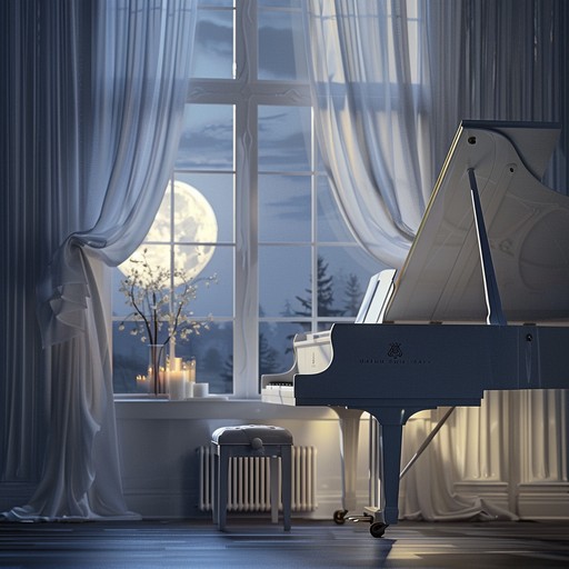 An entrancing combination of soft piano harmonies and subtle ambient backdrops creates a reflective and dramatic lounge piece. The elegant composition provokes deep thought and emotional engagement, ideal for winding down in a sophisticated setting.