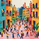 uplifting rock and funk mixture with joyful sound