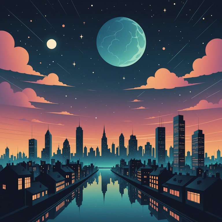 The composition evokes a sense of solitude and curiosity, using layered synthesizer pads and subtle rhythms that build an immersive aura of mystery and contemplation. The listener feels as if they are discovering hidden secrets of an unseen realm, guided by the whispering chants of the nocturnal city.