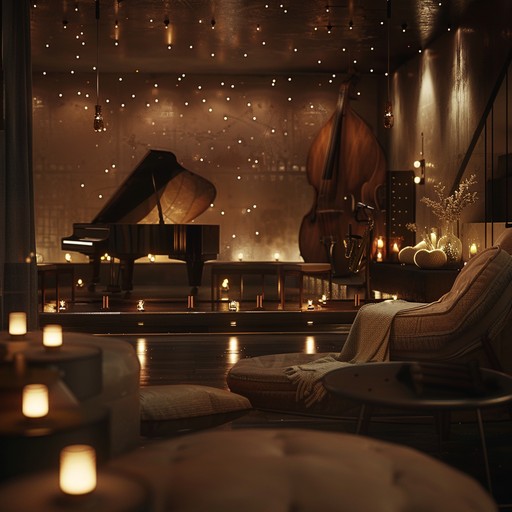 Picture a luxurious smoky lounge under a starlit sky, where the air is thick with nostalgia and the flickering candlelight casts long shadows. The music flows like a dream, blending smooth jazz elements with psychedelic effects to create an otherworldly atmosphere. Each note caresses the ears, inviting you into a surreal experience that feels both intimate and expansive.