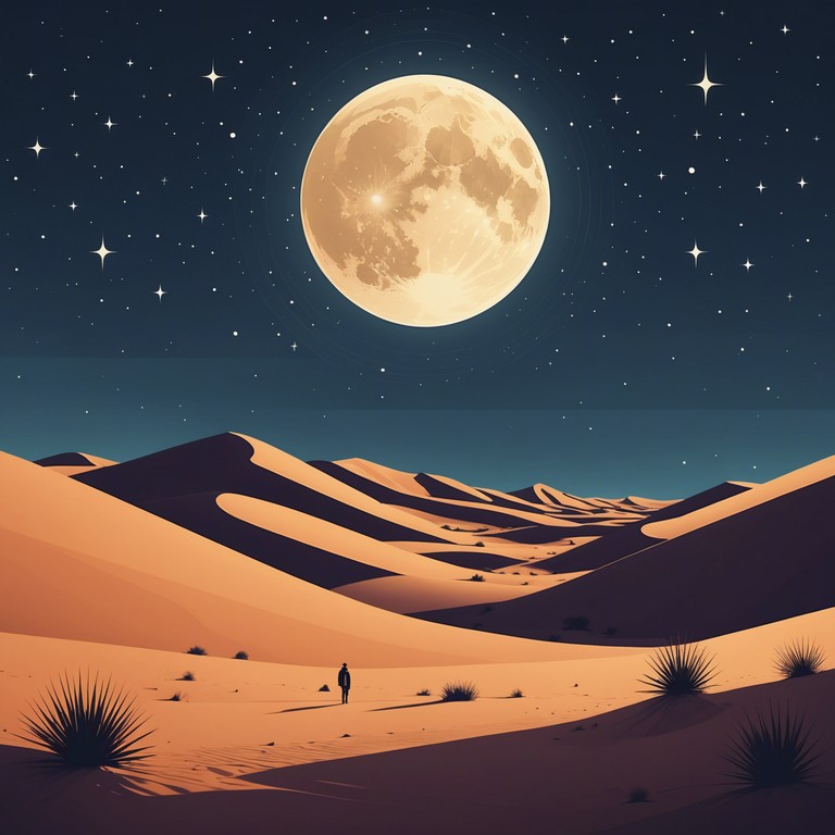 The composition transports listeners to an evening beneath the vast desert skies, where the soothing sounds of the oud provide a meditative calmness. The music captures the spirit of the middle east, encouraging deep reflection and peace.