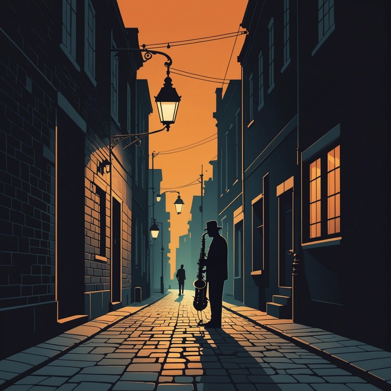 A soul stirring composition that channels the romance of paris through the velvety tones of a saxophone, capturing the essence of a late night walk under the moonlit streets. The music embodies the intimate connection between jazz and soul, creating a rich, sensorial experience that envelops listeners in its warm embrace.