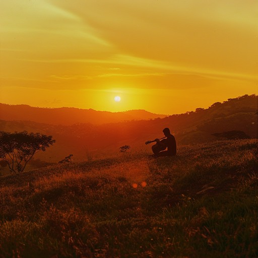 This instrumental piece features emotionally charged sertanejo guitar melodies, painting a picture of lonely hilltops and heartfelt memories, beautifully reflective of brazil's serene, though bittersweet, rural vistas