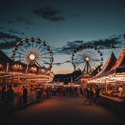 This piece evokes walking through a bustling fairground, where the air is thick with excitement and the musky sweetness of cotton candy. Each note represents a burst of laughter, the thrill of rides, and the charm of transient lights illuminating hopeful faces.