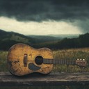 brooding folk rock with melancholic acoustic guitar theme.