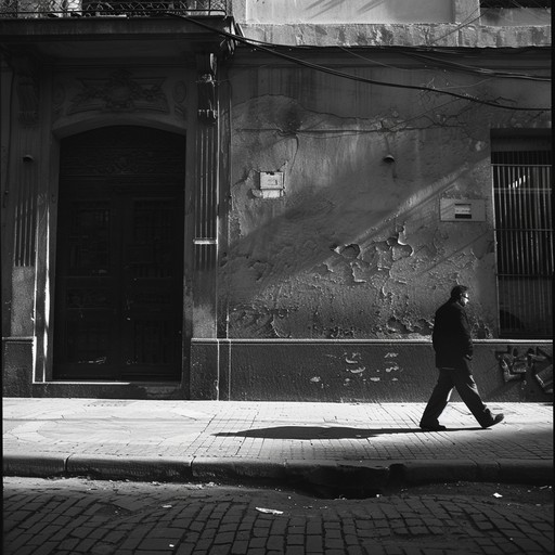 This track captures the essence of a late-night tango dance session in the heart of buenos aires, focusing on the emotional interplay of rhythm and melodrama typical of traditional argentine tango, but with a contemporary twist; its palpable tension and passion carried through each note played passionately on the bandoneon; the scene is one of intimate shadows and flickering candlelight, a quiet conversation between lovers not just through words but through every move on the dimly lit floor.