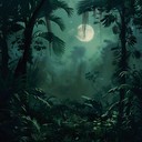 mysterious ambient sounds in tropical dark landscape