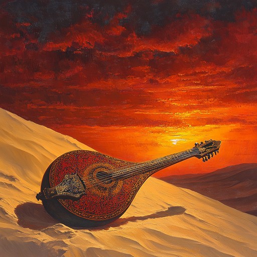 An evocative instrumental track that fuses traditional middle eastern sounds with bold arrangements to portray the valor of warriors crossing the dunes. Centered around the oud, the music builds with percussive rhythms and sweeping melodies, creating a powerful atmosphere of courage and resilience in the face of vast horizons and unseen challenges.