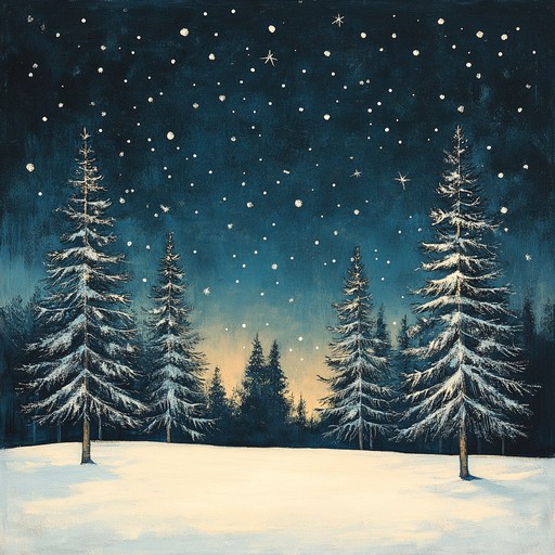 A soothing instrumental composition that blends delicate melodies with soft harmonies to capture the serene atmosphere of a peaceful holiday night under a sky full of stars. The piece invites listeners to relax and reflect, evoking feelings of warmth, comfort, and wonder during the festive season.