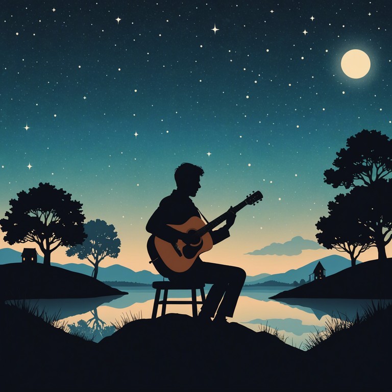 This alternative version of the song delves deeper into the tranquility of the evening, with the acoustic guitar gently plucking out a more serene and reflective piece, soothing the soul and enhancing a romantic, twilight ambiance.