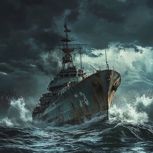 This dramatic instrumental focuses on the intense experiences of the russian navy during wartime. The music combines rhythmic drums and powerful orchestral movements to depict the struggle, courage, and heroism inherent in naval battles, creating a gripping auditory journey through the high seas.