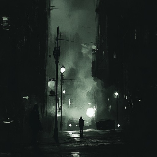 The song creates an ominous atmosphere, capturing the unsettling vibe of an urban environment at night. Shadowy alleyways, distant sirens, and whispering winds are illustrated with brooding, minimalist beats and eerie soundscapes. This composition will transport listeners to a haunted metropolis where every corner holds a secret.