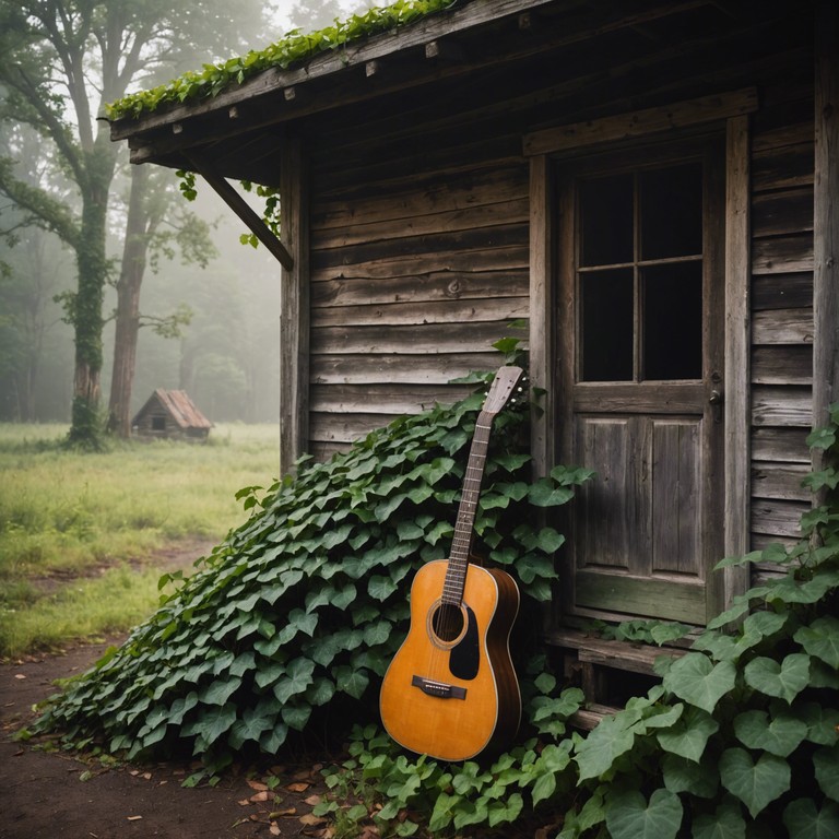 This track features an intricate alternate tuning guitar composition weaving through the themes of loss and reverie, evoking a deep sense of nostalgia and melancholia. The guitar's delicate plucks echo like distant memories, each note dripping with the bittersweet essence of forgotten promises and lost loves. The melody progresses through a series of minor keys, subtly developing in complexity, reflecting the layered nature of human emotion and memory.