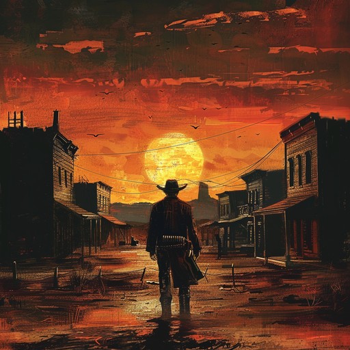 A dramatic piece set in a dusty desert town, capturing the high tension and suspense of a classic western showdown. With intense strings, twangy guitars, and deep percussion, it invokes the atmosphere of anticipation and danger. Perfect for evoking the spirit of the wild west and its dramatic narratives