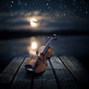emotional violin resonates in serene darkness