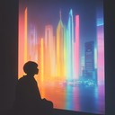 calming electronic soundscapes with soft, melodic synthesizer tones.