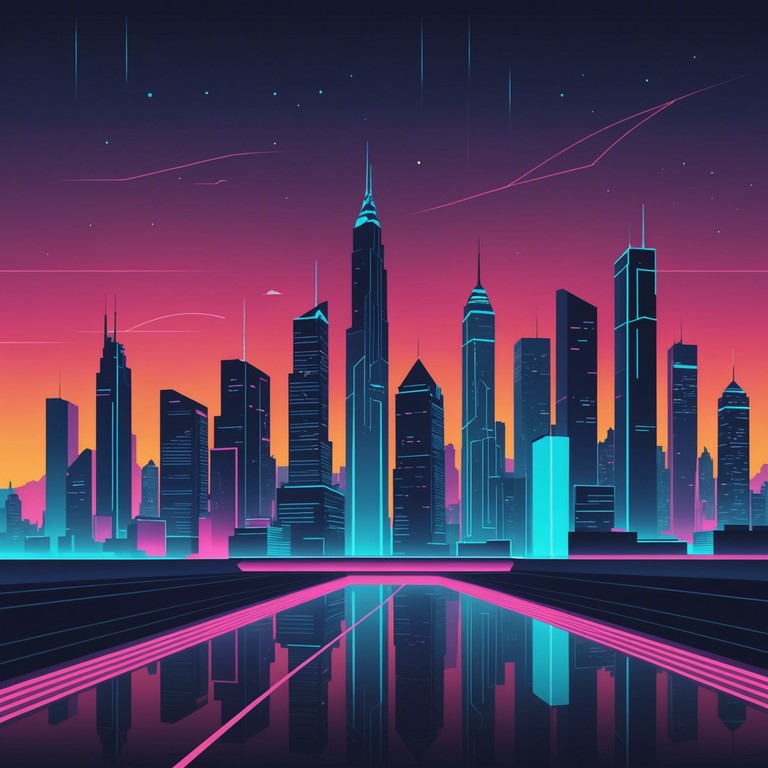 Imagine walking through a bustling cyberpunk cityscape, where the night comes alive with vibrant neon signs and the sounds of futuristic electronica blend with the urban nightlife. This track features sparkling synths that mimic the dazzling lights and the optimistic energy of a high tech nocturnal world.