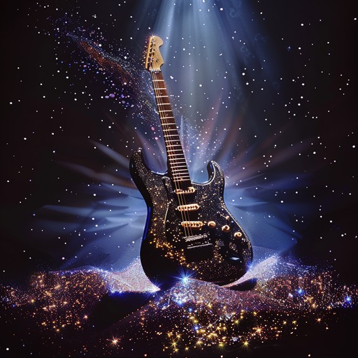 A high energy liberating instrumental anthem featuring glittering, overdriven guitar riffs, propelling rhythms, and an irresistible glam rock vibe. Designed to inspire a sense of freedom and empowerment, the track builds up to electrifying peaks, invoking the glitz and glitter of the glam rock era.