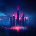 high energy cyberpunk beats with futuristic synths and rhythms