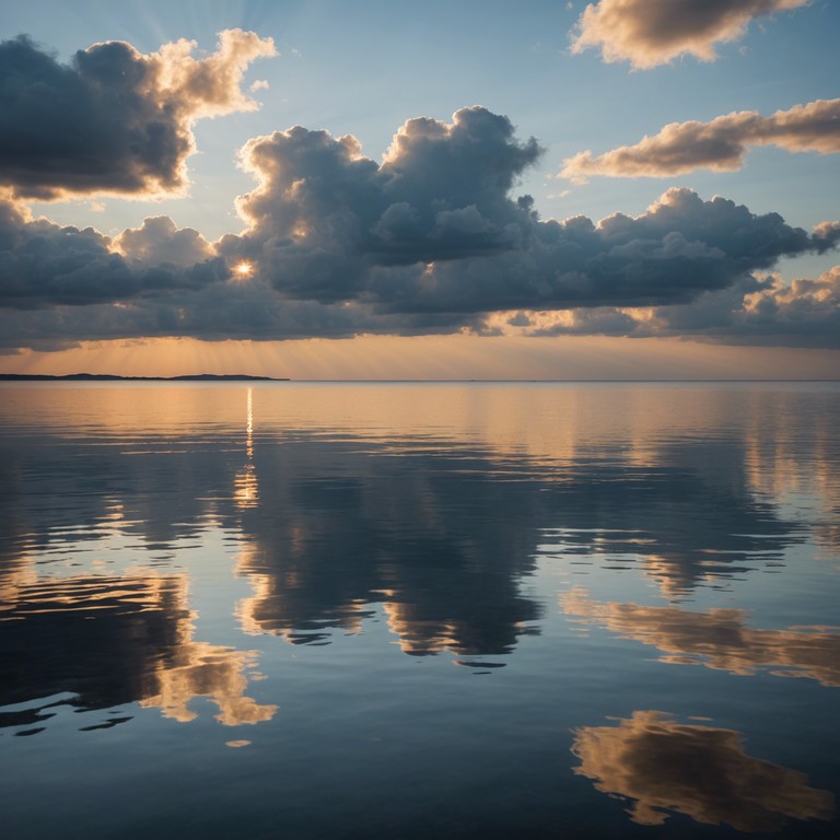 As the horizon brightens, 'dawn's gentle awakening' uses the marimba's melodic tones to sketch the start of a day filled with hope and joy, blending naturally with the sounds of the shore and distant bird calls.