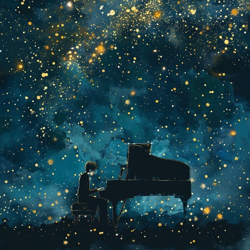 Experience an embracing melodic journey as the piano smoothly resonates with an air of freedom under a star filled night sky, delivering tranquil yet empowering vibes perfect for unwinding and reflecting.