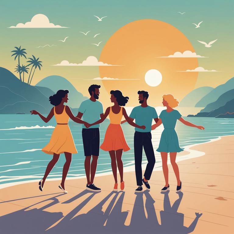 Soundtrack a bustling beach party where every movement sparkles under a golden sun, syncopated rhythms making every moment more lively and memorable.