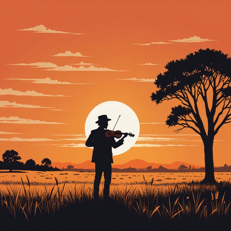 This track captures the essence of a serene sunset over a bustling prairie, where the robust harmonies of classic bluegrass blend seamlessly with emotive violin leads. The melody weaves a story of love, persistence, and deep rooted connection that is as enduring as the landscape itself.