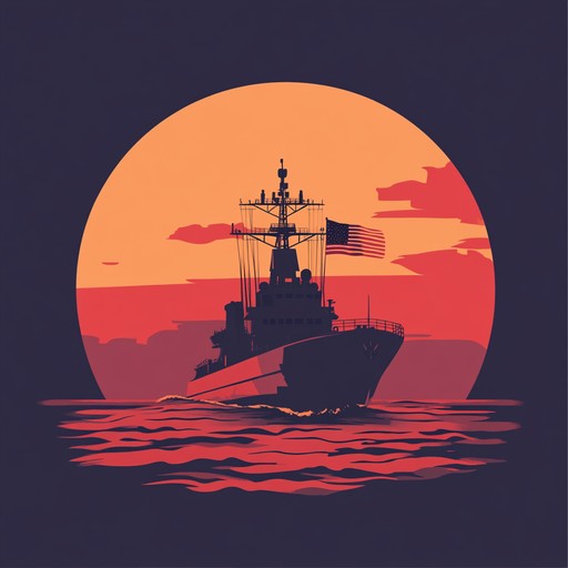 An orchestral piece capturing the valiant spirit of russian sailors as they embark on a monumental naval journey. The music evokes the sense of pride, bravery, and unity among the crew, highlighting the majestic scenery of the open sea and the rich history of the russian navy