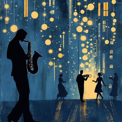 This instrumental piece blends soulful melodies with classic swing rhythms to create an uplifting and engaging musical experience. The expressive saxophone leads over a backdrop of piano and brass, evoking the atmosphere of a lively jazz club.