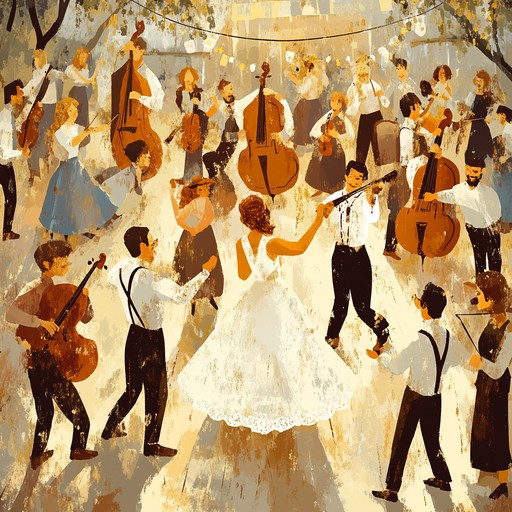 A spirited klezmer piece featuring traditional balkan rhythms and instrumentation. Perfect for joyful events, it evokes the energy and happiness of a festive celebration.