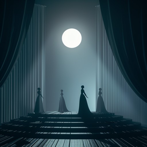 A thrilling instrumental blending the elegance of ballroom waltz with spectral, haunting melodies. Features dramatic piano elements and lush orchestration. Perfect for gothic, eerie settings. Captivating, grand, and otherworldly.