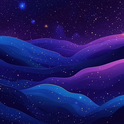 A mesmerizing journey through cosmic soundscapes with glittering synthesizers and groovy basslines, creating an otherworldly yet glamorous feel. The track blends catchy melodies with hypnotic rhythms, evoking a sense of nostalgia and dreamlike fantasy. Perfect for those seeking an enchanting yet funky auditory experience.