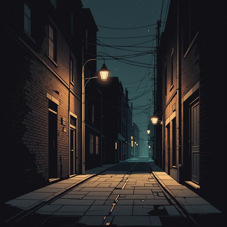 This track blends raw electric guitar riffs with heavy drum backbeats, capturing the essence of a 1970s urban environment. The music conjures images of dimly lit streets, leather jackets, and the gritty underworld, reflecting themes of mystery and survival with a distinctly vintage touch.