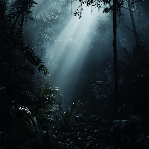 Dive into a mysterious soundscape blending eerie synths, driving basslines, and dynamic drum patterns, evoking the feel of an ancient, hidden jungle.