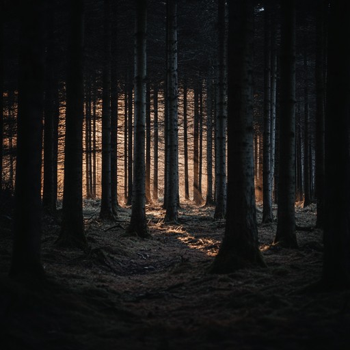 A vibrant instrumental dark folk composition that weaves energetic rhythms with haunting melodies, evoking ancient forests and hidden mysteries.