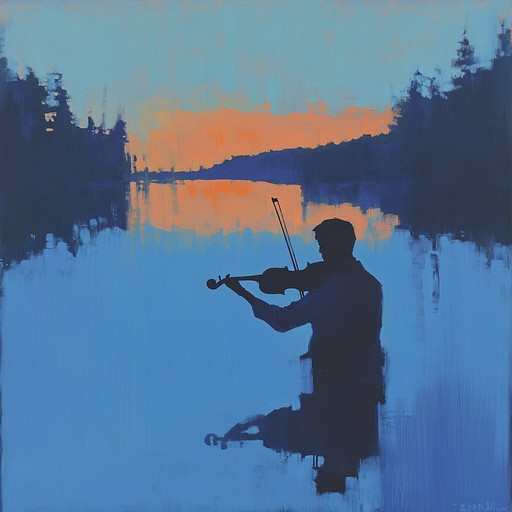 Yearning violin melodies paint a soulful, reflective, and wistful soundscape. This gentle piece captures the essence of quiet contemplation and emotional depth, much like the solitary moments of twilight, drawing listeners into an introspective journey through memories and emotions.