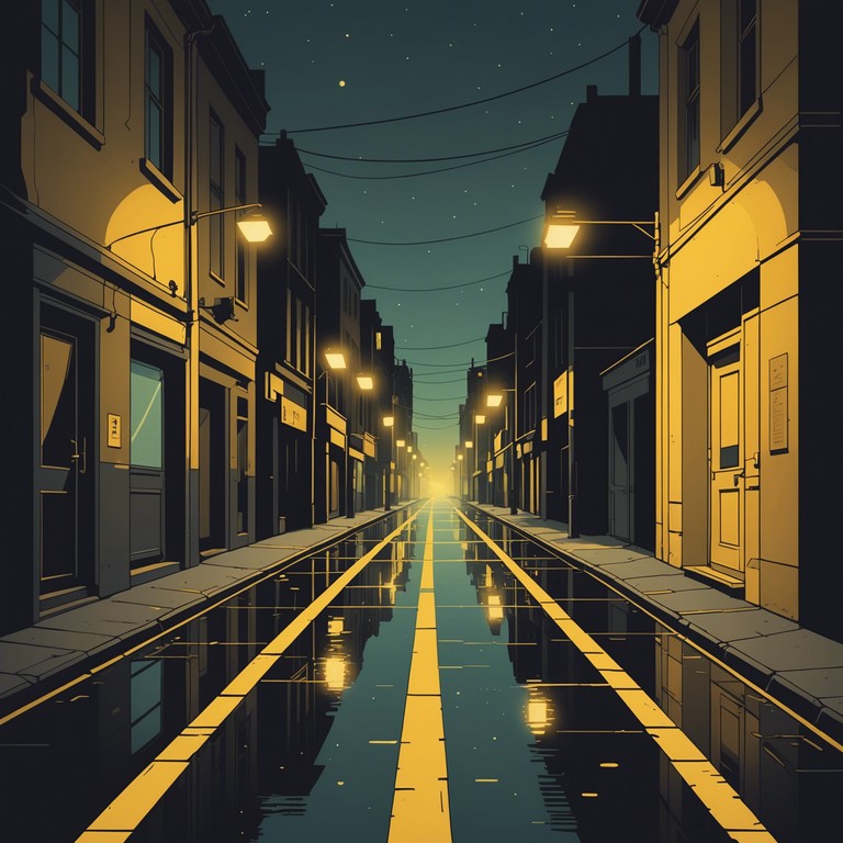 A track that uses the funk genre as a vehicle for expressing deeper melancholic tones, blending classical funk rhythms with a somber timbre to create a reflective and emotionally complex soundspace. The music is intended to evoke a sense of introspection and solitude, reminiscent of a late night walk through city streets, soft lights glowing under a dim sky.