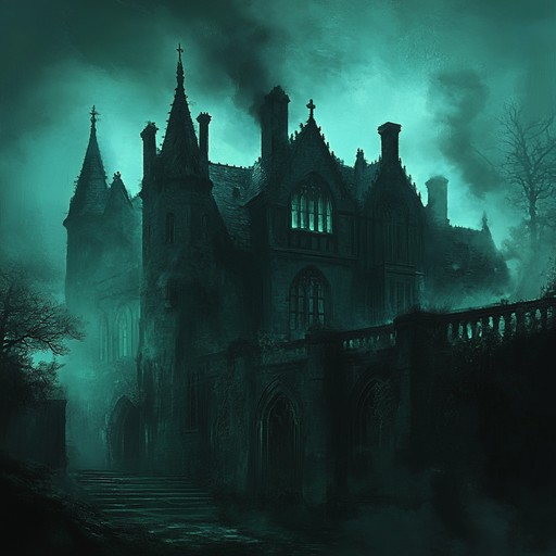 A mysterious house composition blending eerie synths and sinister rhythms, evoking the feeling of a haunted mansion. Perfect for creating suspense in a dark dance setting