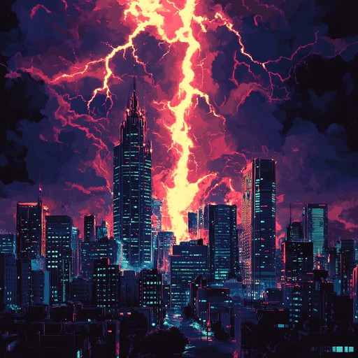 An instrumental track that channels intense anger through the sounds of vintage analog synthesizers, combining harsh electronic textures with driving rhythms reminiscent of the 1980s underground electro scene. The composition builds tension with distorted synth leads and punchy drum machines, evoking a sense of rebellion and unrest in a retro futuristic setting.