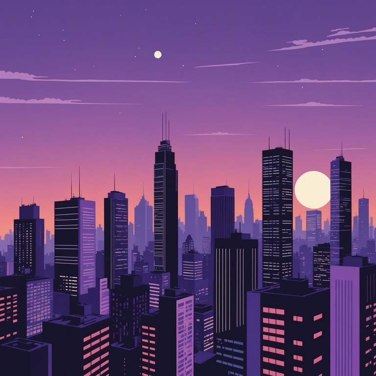 In this track, the echoing sound of a jazz inspired saxophone merges with electronic beats and ambient synths, capturing the essence of a city as it transitions from the chaotic daytime to the mysterious and quiet of the night. The music is a homage to the urban landscape, filled with layers of sound that mimic the hustle of the day slowing into the calmness of the night. A true urban symphony.