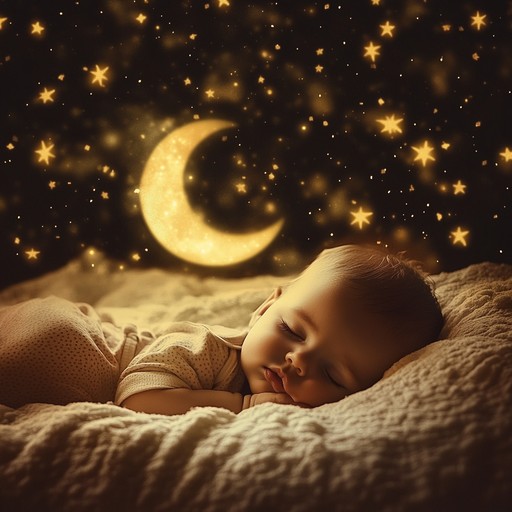 A soft and gentle tune that transports little listeners to a realm of twinkling stars and sleepy moons, creating a magical atmosphere perfect for bedtime. The delicate harp strings weave a soothing and dreamy lullaby that calms and delights.