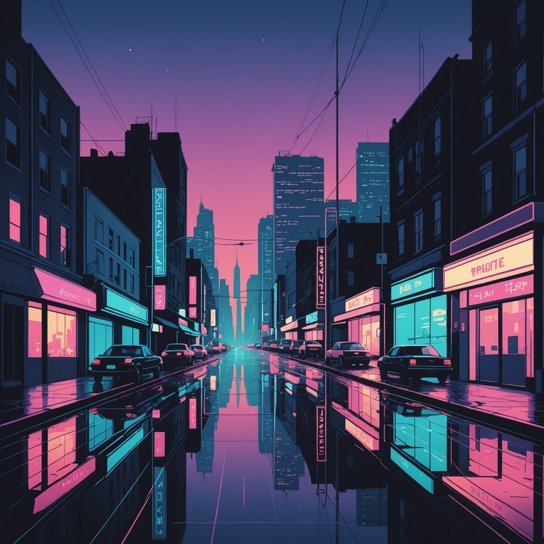 The alternative version delves deeper into the calm of the nocturnal excursion, emphasizing the soothing qualities of the synth layers and the intimate connection between the listener and the surrounding urban landscape.