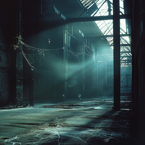 Venture through the shadows of a forsaken industrial site, where spectral whispers blend with metallic clangs. Darkwave guitars and ghostly drones intensify the brooding ambiance.